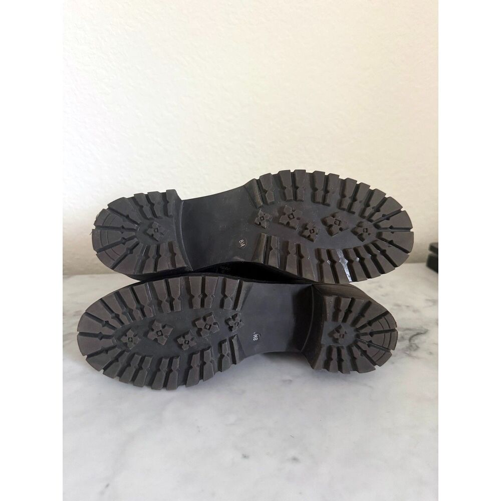 Coach and Four Leather Ankle Bootie Size 8 Buckle Side Zip Worn Once EUC - Picture 6 of 8